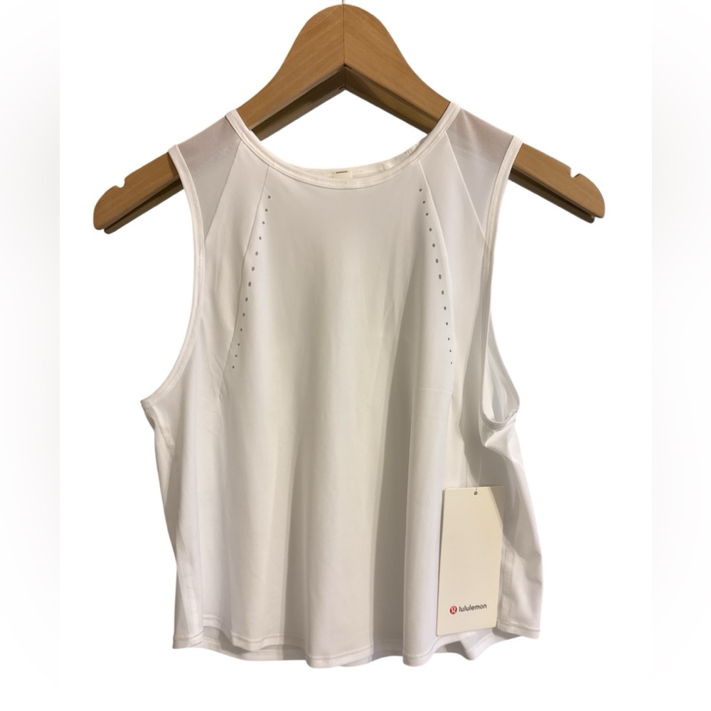 NWT Lululemon Sculpt cropped Tank White 4 NEW